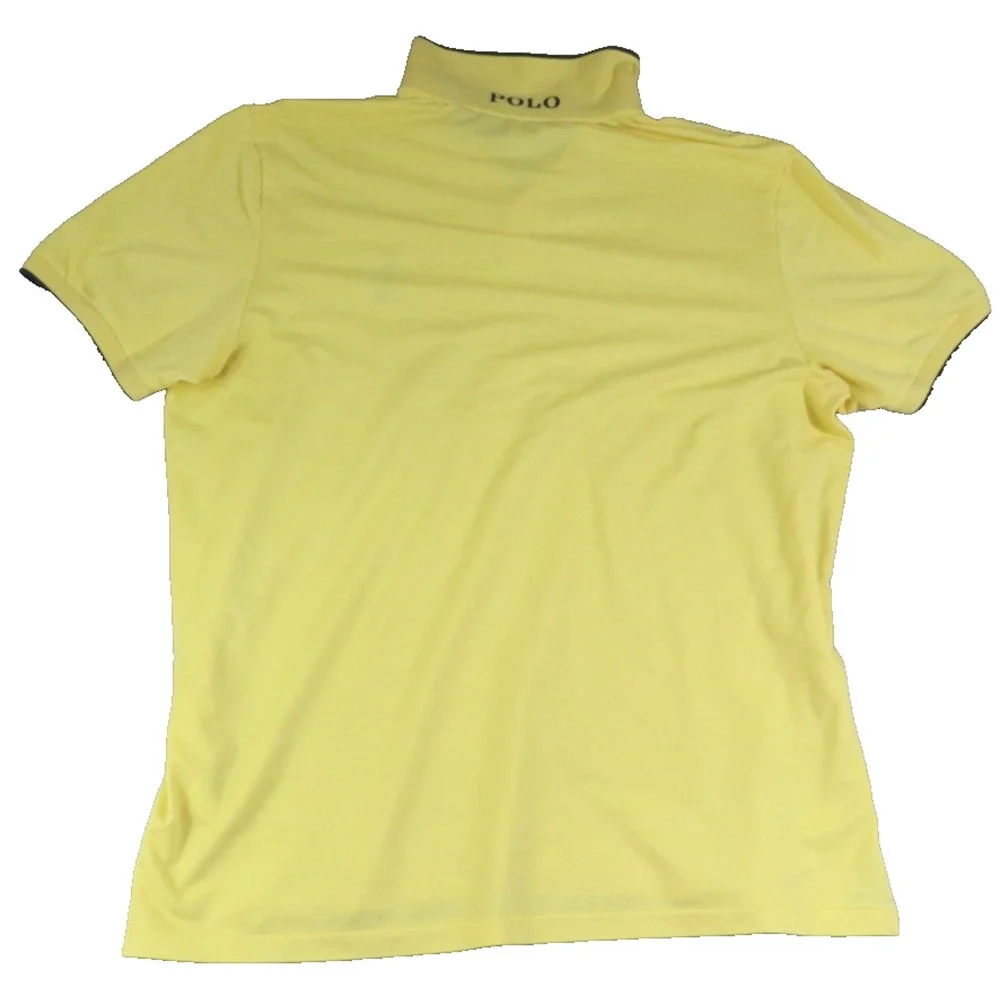 Polo Golf Ralph Lauren Pro Fit XL Yellow Big Pony Wicking Polo Shirt Men Peru SS
